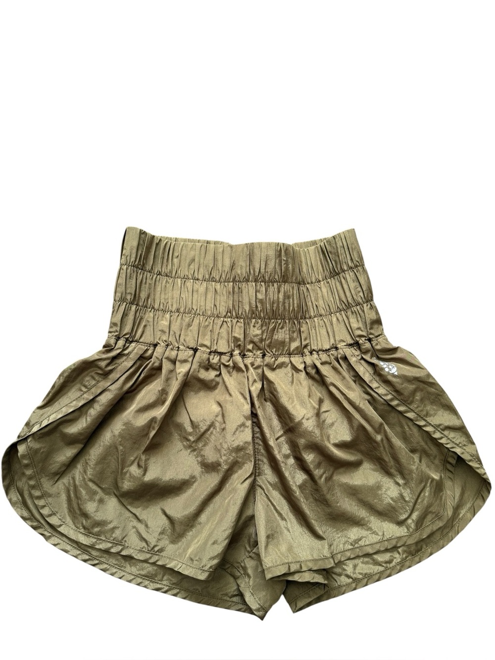 Free People Movement The Way Home Shorts Olive Green Athleisure Workout Running